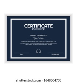 Creative Golden Certificate of Appreciation Award Template