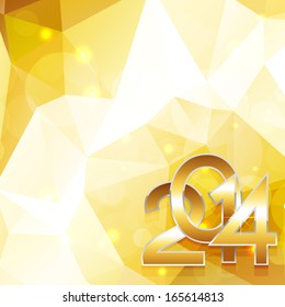 creative golden happy new year design illustration