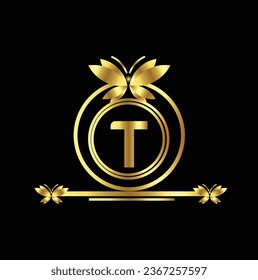 creative  golden latter logo A-Z