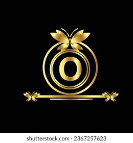creative  golden latter logo A-Z