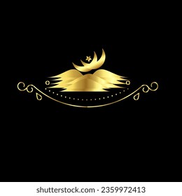 creative golden latter logo design