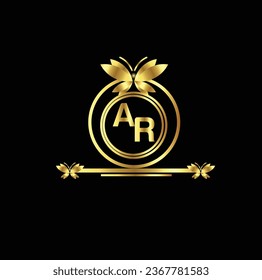 creative golden latter logo design