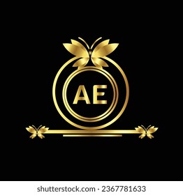 creative golden latter logo design