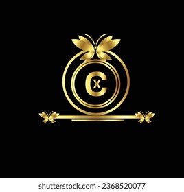 creative  golden  latter logo design 