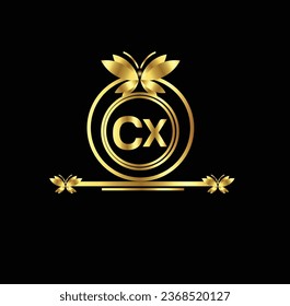 creative  golden  latter logo design 