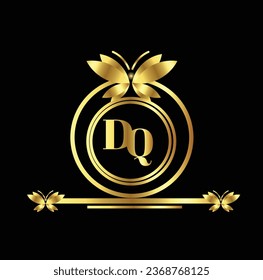 creative golden latter logo design