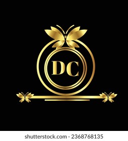 creative golden latter logo design