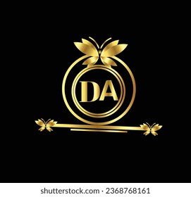 creative golden latter logo design