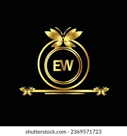 creative golden latter logo design a-z