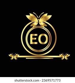 creative golden latter logo design a-z