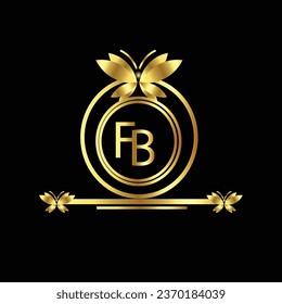 Creative Golden-letzteres Logo-Design