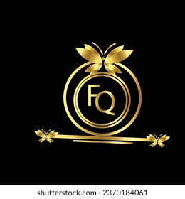 Creative golden latter logo design