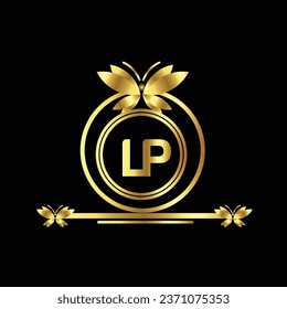 creative golden latter logo design