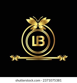 creative golden latter logo design