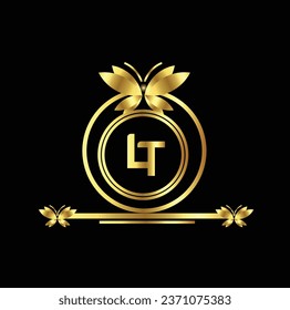 creative golden latter logo design