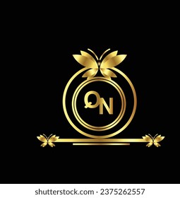 diseño creativo de logotipo dorado