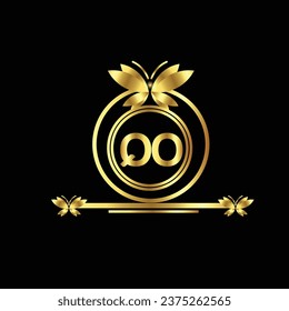 creative golden latter logo design