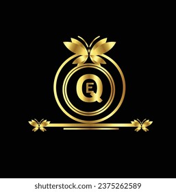 creative golden latter logo design