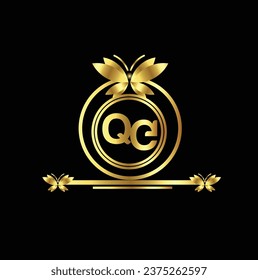 creative golden latter logo design
