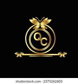 creative golden latter logo design