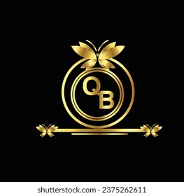 creative golden latter logo design