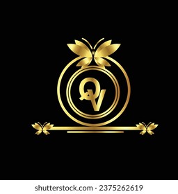 diseño creativo de logotipo dorado