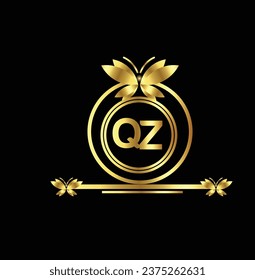 creative golden latter logo design