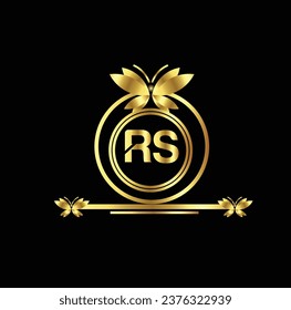 creative  golden latter logo design