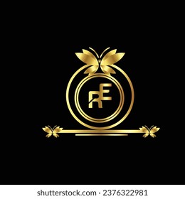 diseño creativo de logotipo dorado