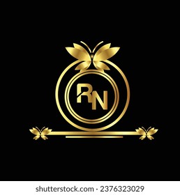 diseño creativo de logotipo dorado