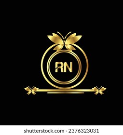 creative  golden latter logo design