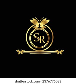 diseño creativo del logo de dorado 