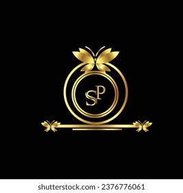 creative golden latter logo design  new 