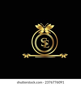 creative golden latter logo design  new 
