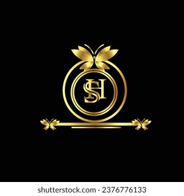 creative golden latter logo design  new 