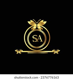 diseño creativo del logo de dorado 