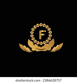 creative golden latter logo design