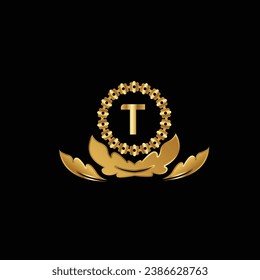 creative golden latter logo design