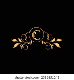 creative golden latter logo design 