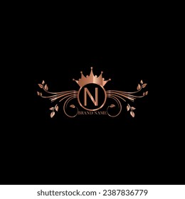 diseño creativo de logotipo dorado