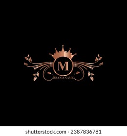 diseño creativo de logotipo dorado