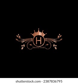 diseño creativo de logotipo dorado