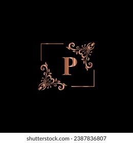 creative golden latter logo design