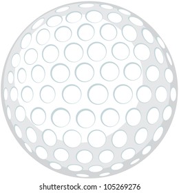 Creative Golf Ball Illustration