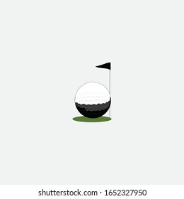 creative golf logo design and icon