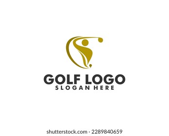 Creative Golf Sport Logo, Modern professional golf template logo design