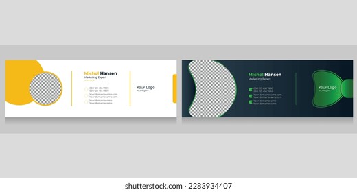 Creative good best email signature business new modern corporate email signature design