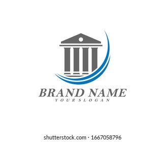 Creative government building logo template vector, Icon symbol