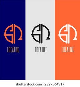 Creative GR logo design concept luxury,elegant, vector icon and template