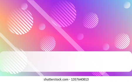 Creative Gradient Background with Line, Circle. For Greeting Card, Brochure, Banner Calendar. Vector Illustration